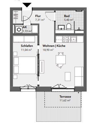 Wohnung zur Miete 958 € 2 Zimmer 50,4 m²<br/>Wohnfläche 1.<br/>Geschoss ab sofort<br/>Verfügbarkeit Kladow Berlin 14089