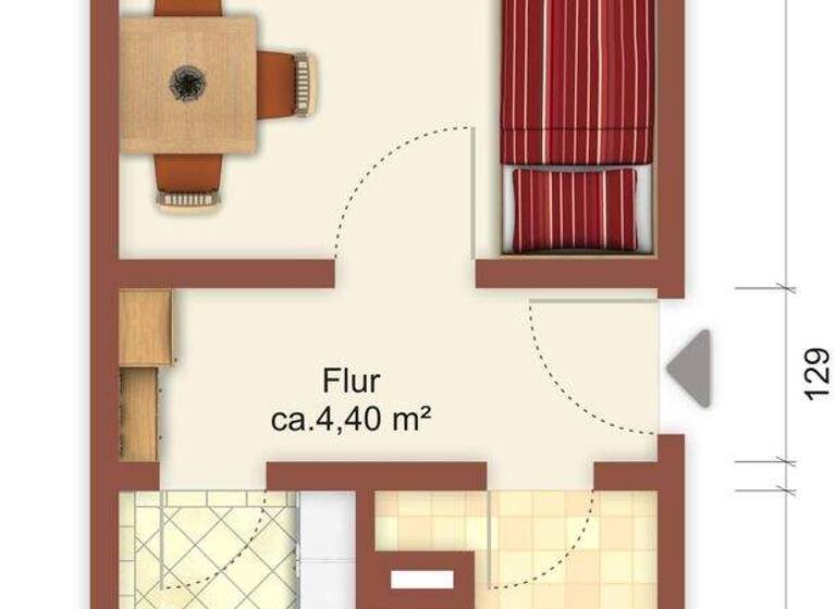 Studio zur Miete 192 € 1 Zimmer 31 m² 3. Geschoss Birkenweg 36 Löbau 02708