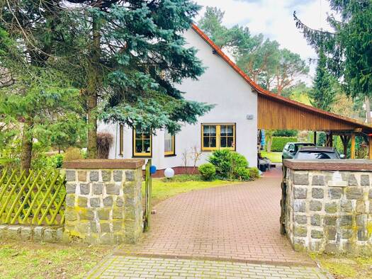 Einfamilienhaus zur Miete 1.800 € 3,5 Zimmer 110 m² 800 m² Grundstück frei ab sofort Mahlsdorfer Allee 17 Waldesruh Hoppegarten 15366