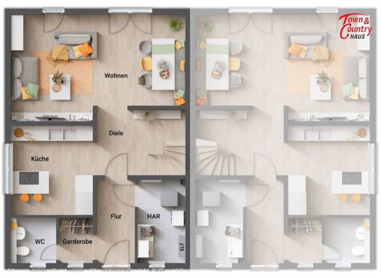 Doppelhaushälfte zum Kauf provisionsfrei 312.540 € 4 Zimmer 113,6 m² 454,5 m² Grundstück Bergenhusen 24861