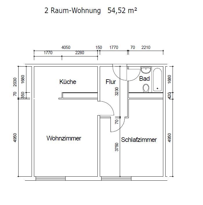 Wohnung zur Miete 353 € 2 Zimmer 54,5 m²<br/>Wohnfläche 6.<br/>Geschoss Friedrich-König-Straße 17 Wahlbezirk 13 Suhl 98527