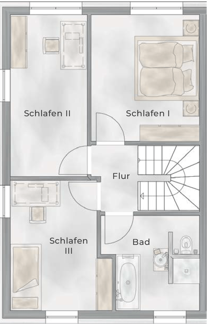 Doppelhaushälfte zum Kauf - Erstbezug - Ansicht 6