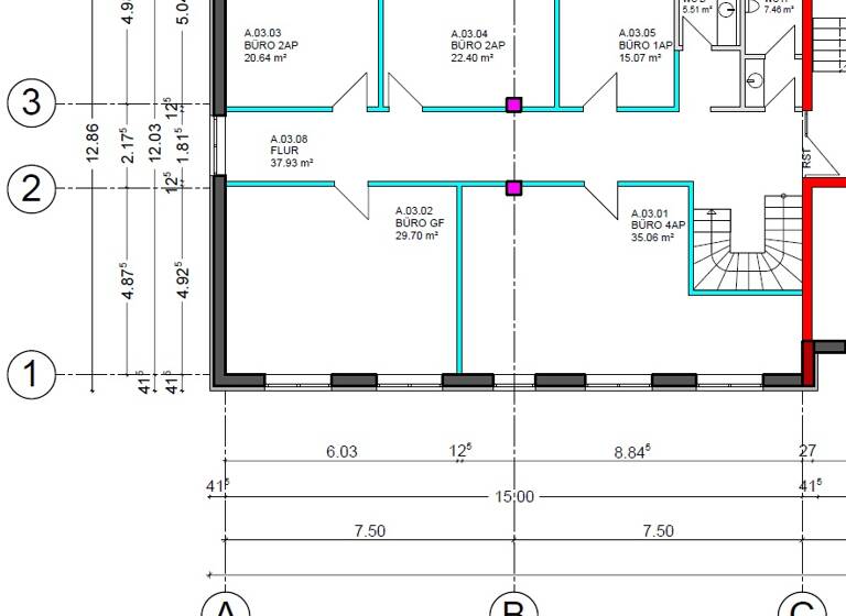 Büro zur Miete 2.185 € 6 Zimmer 335,8 m² Bürofläche Troisdorf 53840