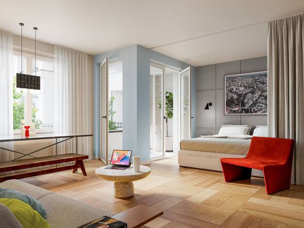 Wohnung zum Kauf - Neubau provisionsfrei 1.098.000 € 4 Zimmer 100,2 m² 2. Geschoss Schwiebusser Straße 15A Kreuzberg Berlin 10965