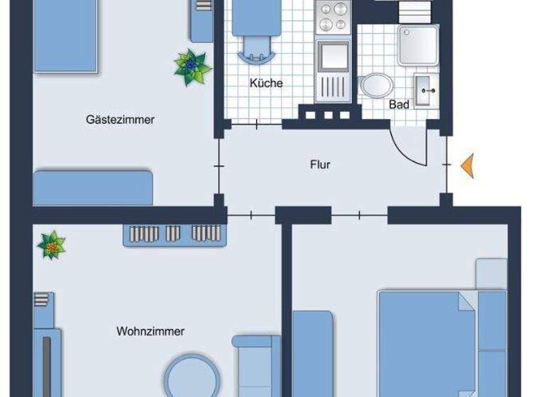 Wohnung zum Kauf provisionsfrei 155.000 € 3 Zimmer 53 m² 1. Geschoss Kronshagener Weg 96 Schreventeich Kiel 24116