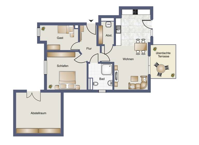 Wohnung zum Kauf 339.000 € 3 Zimmer 76 m²<br/>Wohnfläche Haxtum Aurich 26605