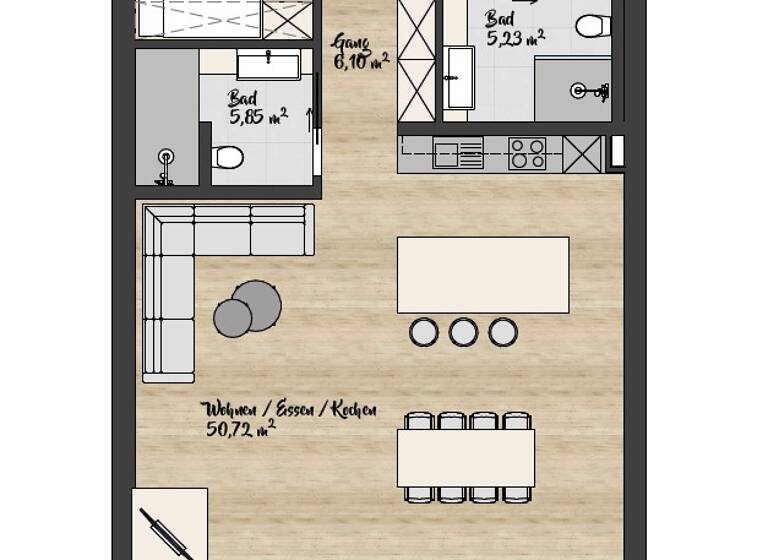 Studio zum Kauf 594.000 € 3 Zimmer 97,6 m² 1. Geschoss St. Leonhard im Pitztal 6481