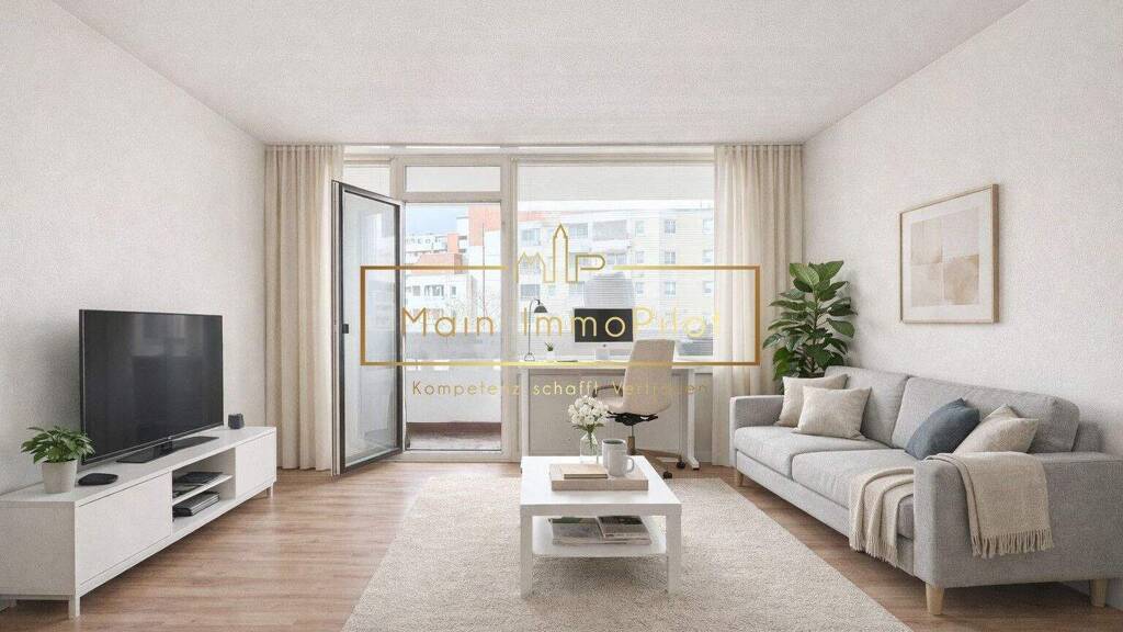 Studio zum Kauf 189.000 € 1 Zimmer 34 m² 7. Geschoss Mittlerer Hasenpfad 37 Sachsenhausen Frankfurt am Main 60598