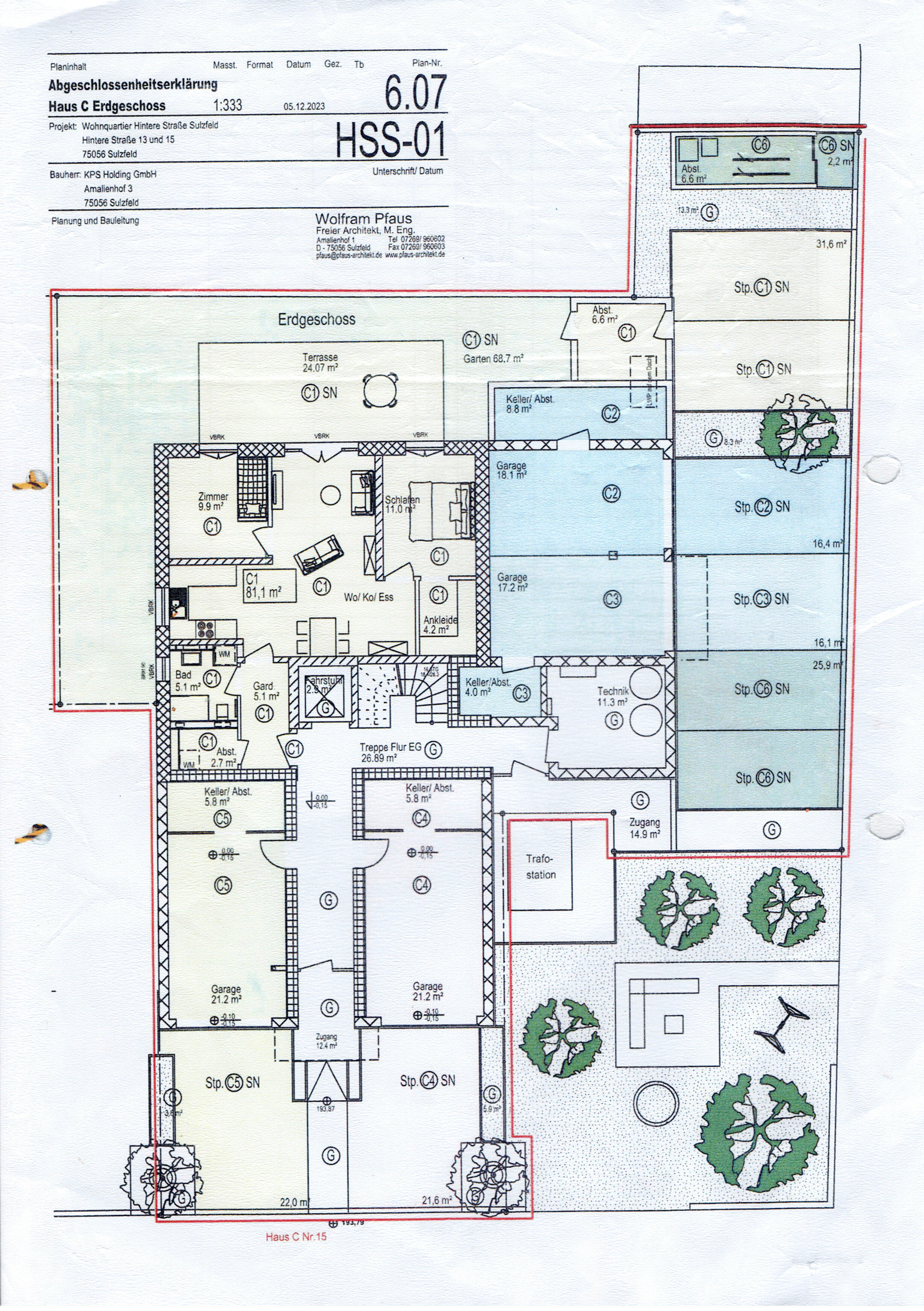 Wohnung zum Kauf provisionsfrei 490.000 € 3 Zimmer 116 m²<br/>Wohnfläche 1.<br/>Geschoss ab sofort<br/>Verfügbarkeit Hintere Strasse 15 Sulzfeld Sulzfeld 75056