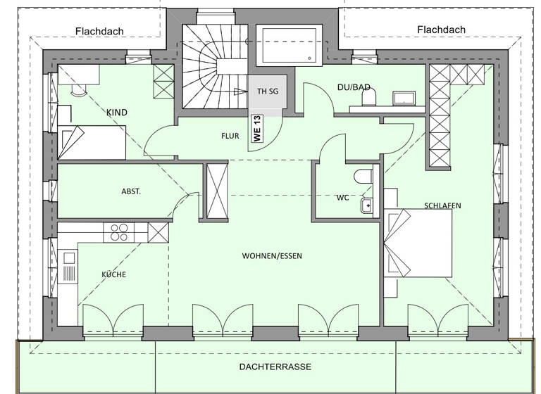 Penthouse zum Kauf 401.240 € 3 Zimmer 100,3 m² EG Syke 28857