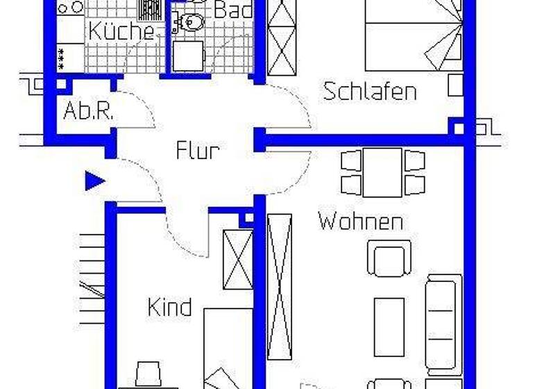 Wohnung zur Miete 599 € 3 Zimmer 71,5 m² 1. Geschoss frei ab 04.04.2026 Bastaustraße 14 a Innenstadt Minden 32427