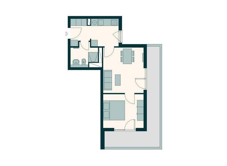 Wohnung zur Miete 1.299 € 2 Zimmer 51,5 m² 2. Geschoss Friedenauer Höhe 6 Friedenau Berlin 12159