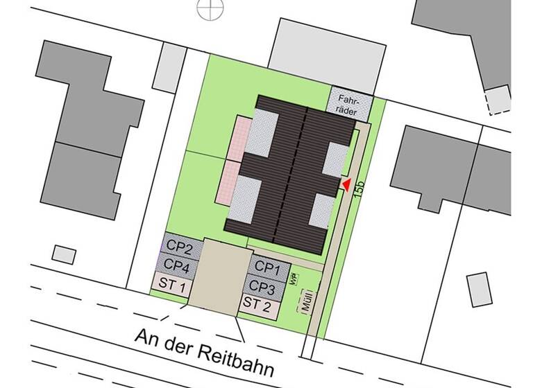 Wohnung zum Kauf - Neubau 344.900 € 3 Zimmer 83,7 m²<br/>Wohnfläche An der Reitbahn 15b Brinkum Stuhr / Brinkum 28816