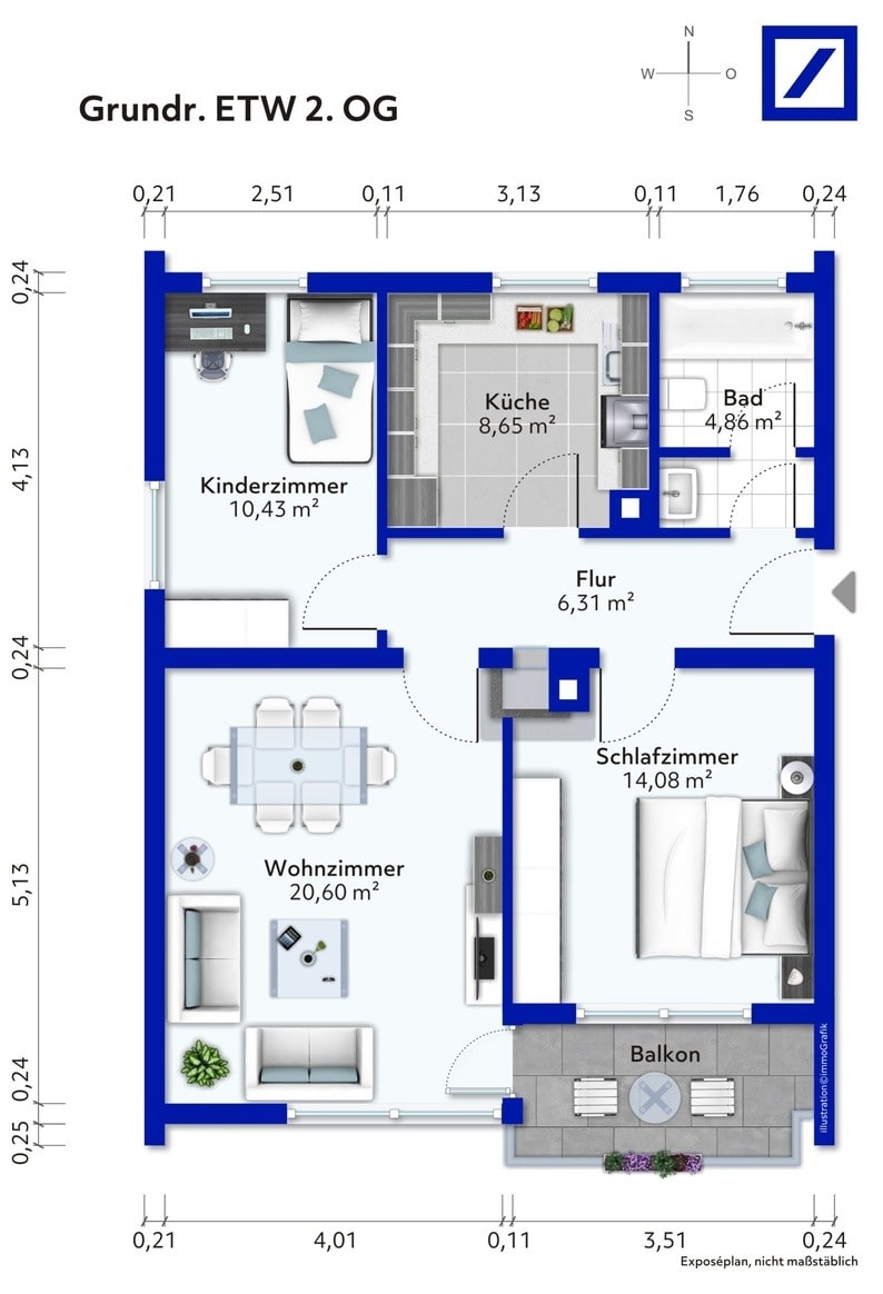 Wohnung zum Kauf 238.880 € 3,5 Zimmer 68 m²<br/>Wohnfläche 01.01.2025<br/>Verfügbarkeit Plochingen 73207