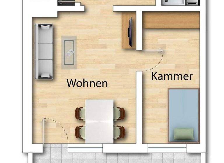 Terrassenwohnung zum Kauf 98.000 € 2 Zimmer 45,8 m² 4. Geschoss Brunnenstraße 26-32 Langscheid Sundern 59846