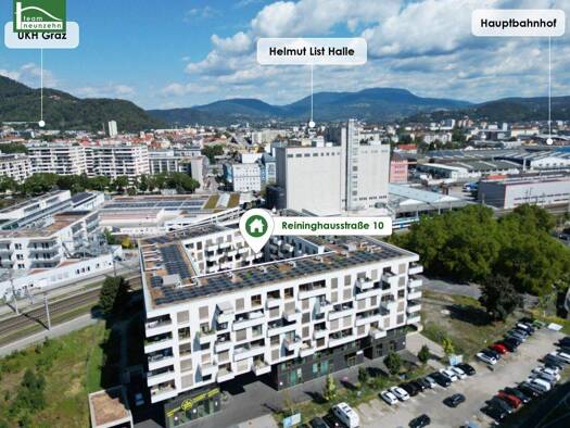 Wohnung zur Miete 551 € 2 Zimmer 47,4 m² 4. Geschoss frei ab 01.05.2026 Reininghausstraße 10 Eggenberg Graz 8020