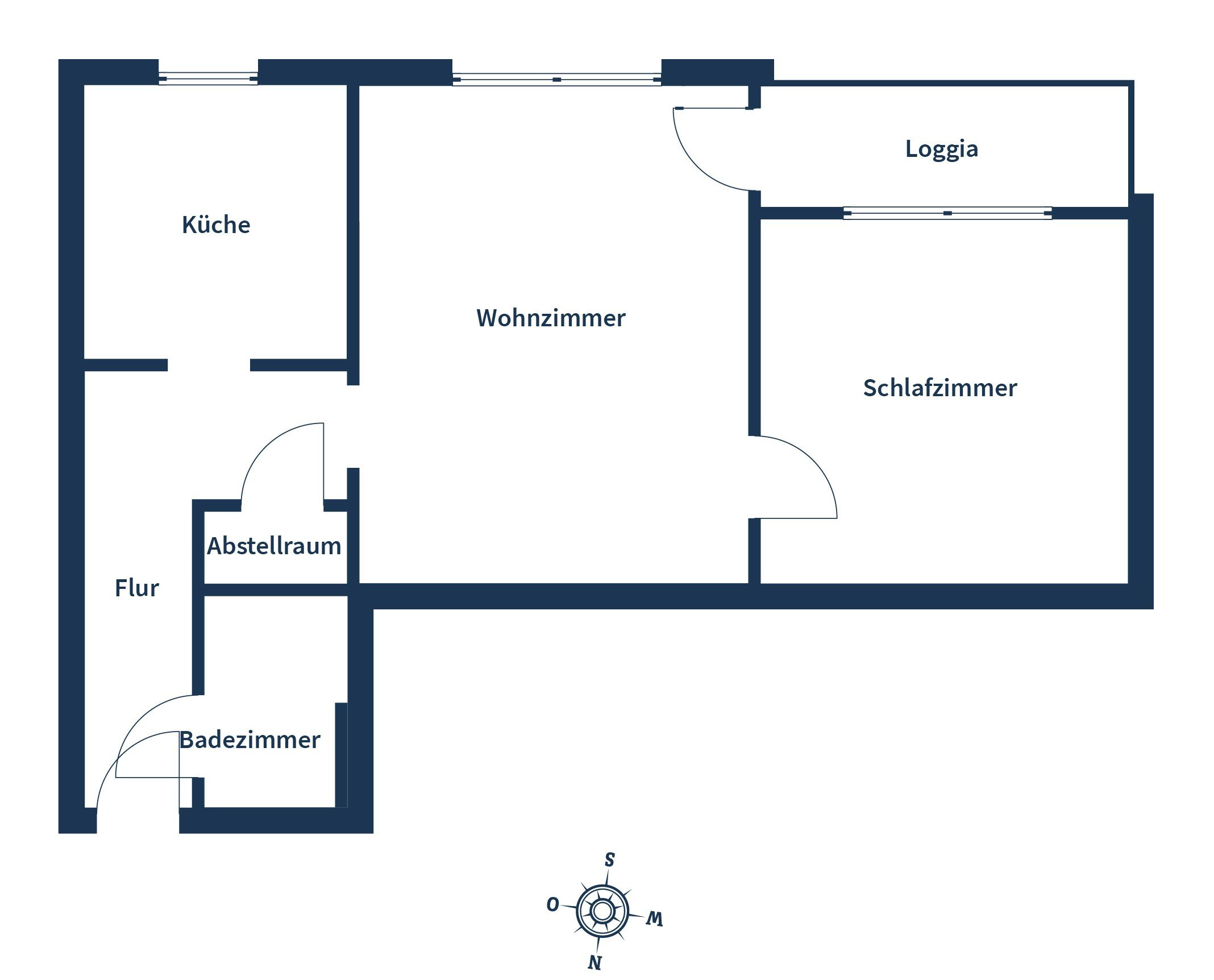 Wohnung zum Kauf 69.000 € 2 Zimmer 57 m²<br/>Wohnfläche 2.<br/>Geschoss Süd Recklinghausen 45661