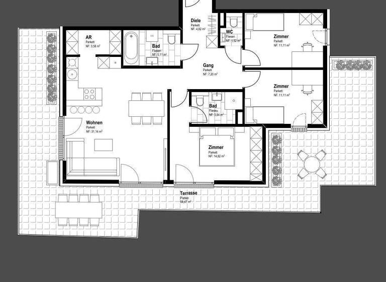 Wohnung zum Kauf - Erstbezug 827.800 € 4 Zimmer 94,3 m² 5. Geschoss Schwechat 2320