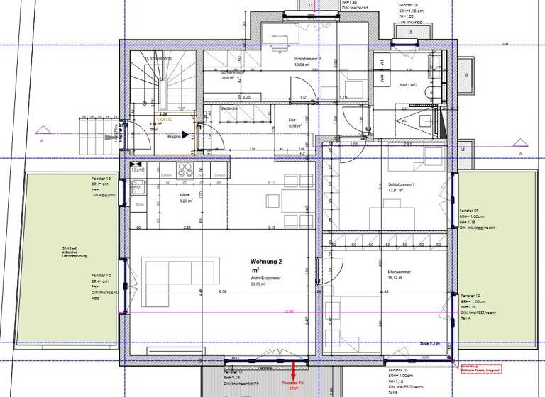Wohnung zur Miete 1.798 € 4 Zimmer 116,3 m² Geschoss 2/4 frei ab sofort Bittenfeld Waiblingen 71336
