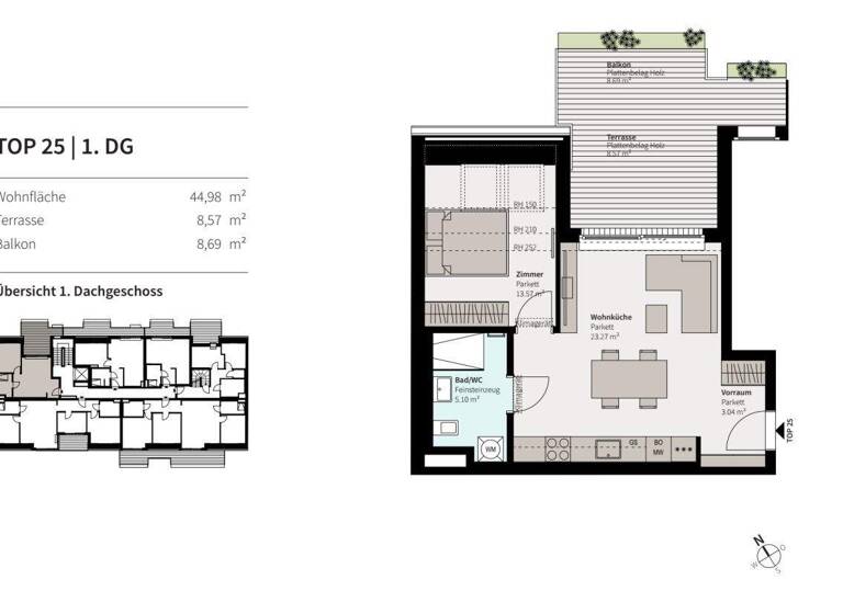 Wohnung zum Kauf 295.000 € 2 Zimmer 45 m² Erzherzog Karl Strasse 74 Wien 1220