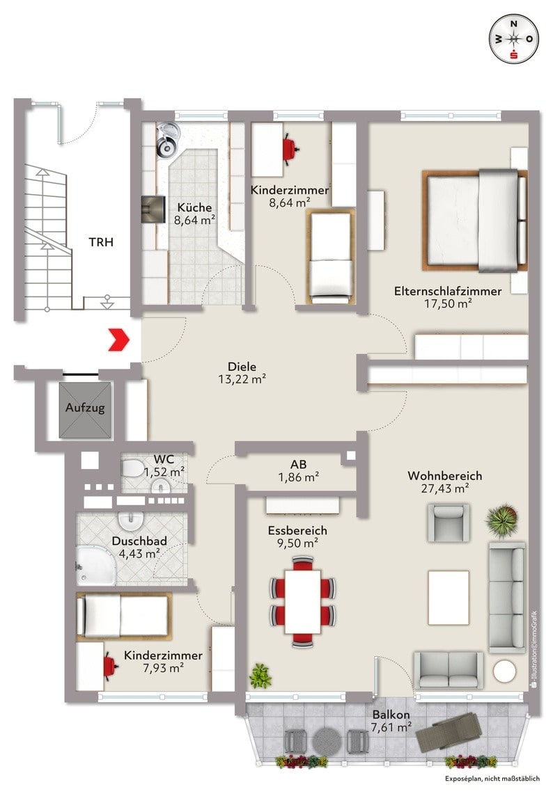 Wohnung zum Kauf 395.000 € 4 Zimmer 108 m²<br/>Wohnfläche ab sofort<br/>Verfügbarkeit St. Johannis Nürnberg 90419