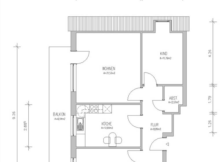 Wohnung zur Miete 570 € 3 Zimmer 81,9 m² 13. Geschoss frei ab sofort An der Sporthalle 4 Eschershausen 37632