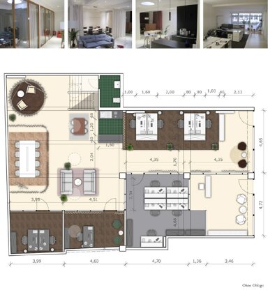 Büro-/Praxisfläche zur Miete 3.400 € teilbar ab 210 m² Zentrum-Rheinviertel Bonn 53111