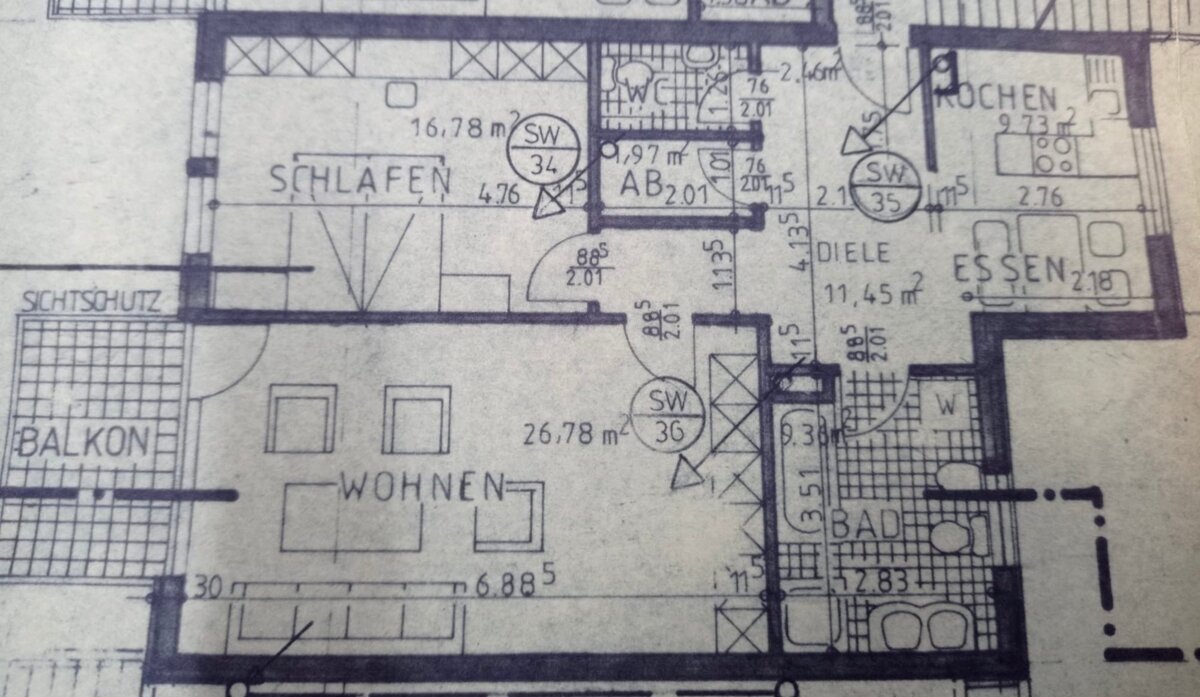 Wohnung zur Miete 935 € 3 Zimmer 89 m²<br/>Wohnfläche Innenstadt 1 Minden 32423