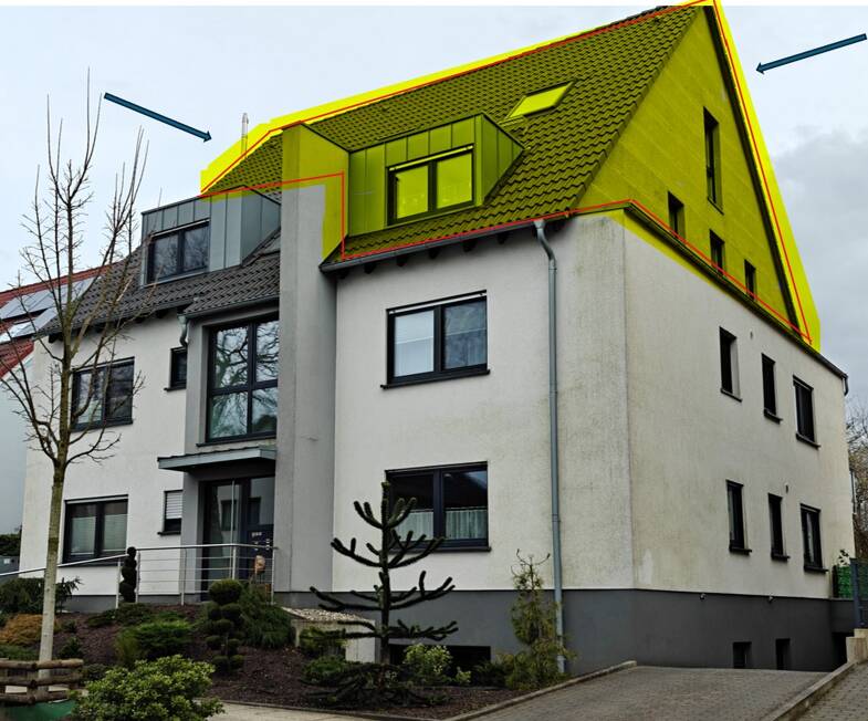 Wohnung zum Kauf 469.000 € 3 Zimmer 110 m² Dachgeschoss, 2. Geschoss Honnschaftenstr. 3 Heidhausen Essen 45239