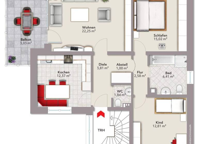 Wohnung zum Kauf 165.000 € 3,5 Zimmer 81,2 m² Groß-Erkenschwick Oer-Erkenschwick 45739
