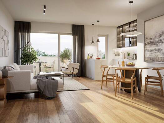 Wohnung zum Kauf - Erstbezug 390.000 € 3 Zimmer 71,8 m² 3. Geschoss Zentrum-Ost Leipzig 04103