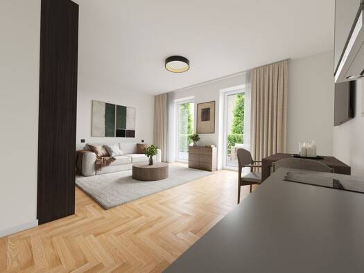 Studio zum Kauf - Erstbezug provisionsfrei 435.000 € 1 Zimmer 34,9 m² EG Bogenallee 8 Harvestehude Hamburg 20144