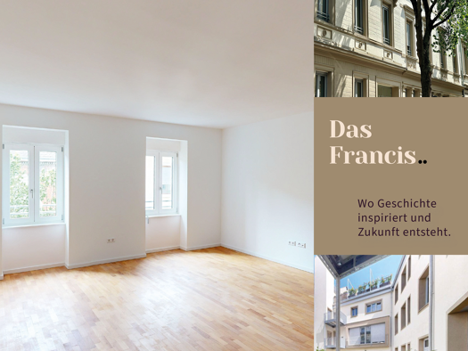 Wohnung zur Miete 1.795 € 3 Zimmer 109 m² 1. Geschoss Moningerstraße 11a Weststadt Karlsruhe 76135