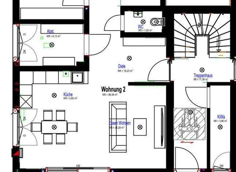 Wohnung zur Miete 1.290 € 3 Zimmer 98,7 m² frei ab sofort Nussdorf Eberdingen / Nußdorf 71735
