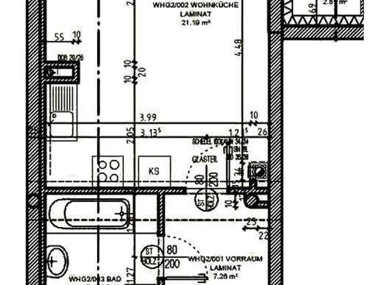 Wohnung zur Miete 502 € 35,3 m² Raabser Str. 18/2 Groß Siegharts 3812