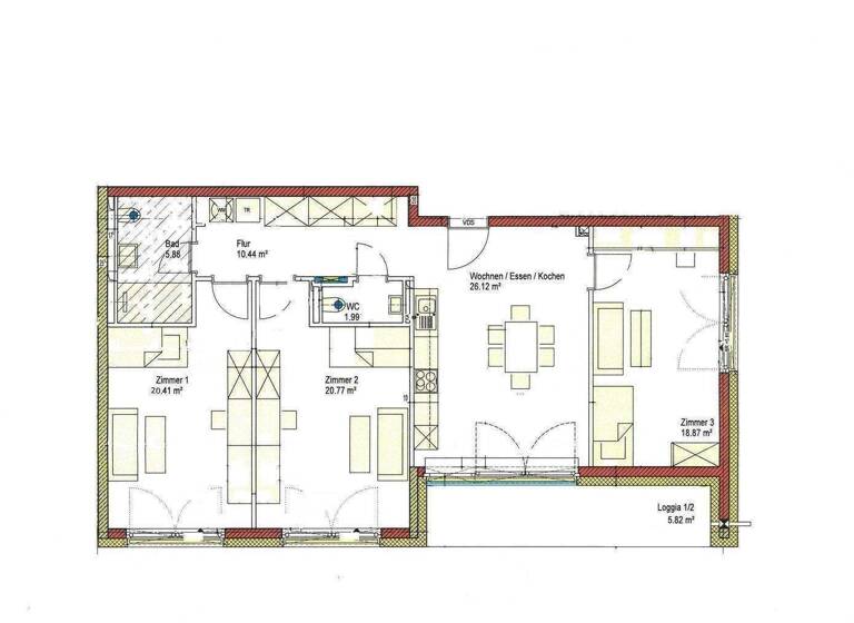 Studio zur Miete 590 € 1 Zimmer 20 m² 1. Geschoss Münchner Str. Mintraching Neufahrn bei Freising 85375