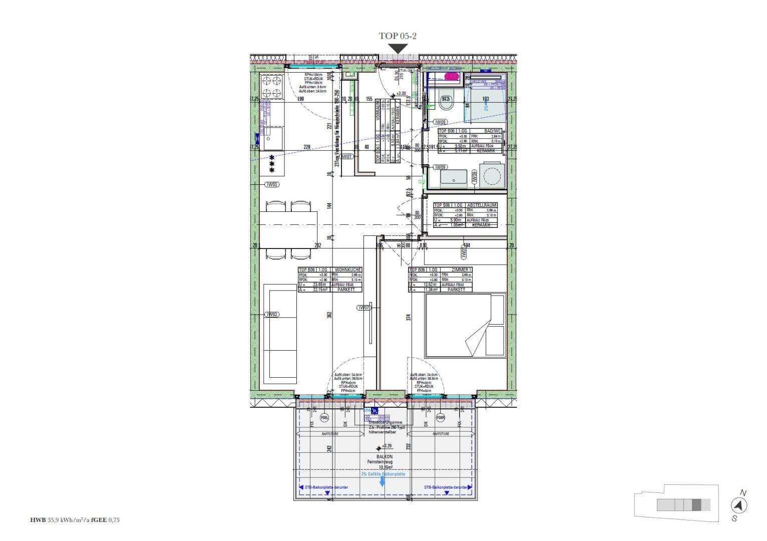 Wohnung zum Kauf 239.652 € 2 Zimmer 44,4 m²<br/>Wohnfläche 1.<br/>Geschoss Münzgrabenstraße Jakomini Graz 8010