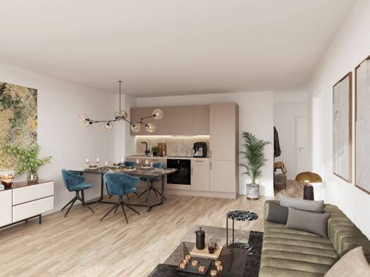 Wohnung zum Kauf - Erstbezug provisionsfrei 279.900 € 1,5 Zimmer 36,7 m² 2. Geschoss Haunstetten Haunstetten - Siebenbrunn 86179