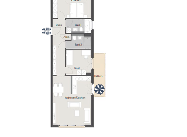 Wohnung zum Kauf provisionsfrei 478.000 € 3 Zimmer 83,1 m²<br/>Wohnfläche 1.<br/>Geschoss Plagwitz Leipzig 04229