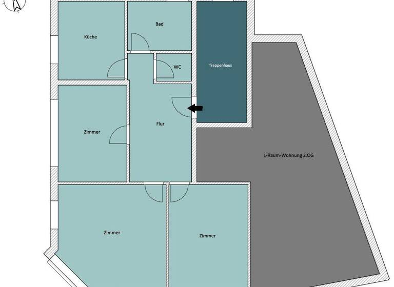 Wohnung zur Miete 784 € 3 Zimmer 98 m² 2. Geschoss Bautzen 02625
