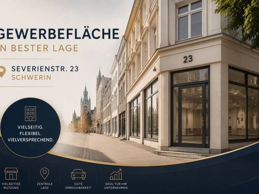 Verkaufsfläche zur Miete provisionsfrei 1.070 € 80 m² Verkaufsfläche Severinstr. 23 Paulsstadt Schwerin 19053