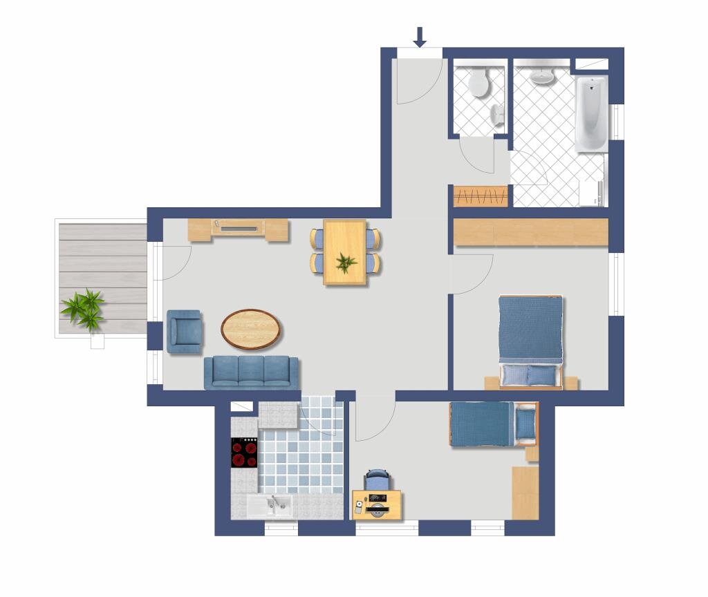 Wohnung zum Kauf provisionsfrei 249.200 € 3 Zimmer 69,7 m²<br/>Wohnfläche Große Hecke 18 Sindelfingen 101 Sindelfingen 71069