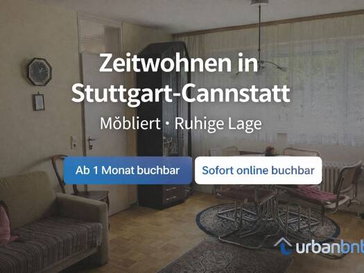 Studio zur Miete auf Zeit 920 € 1 Zimmer 39 m² frei ab sofort In den Ringelgärten 0 Bad Cannstatt Stuttgart-Cannstatt 70374