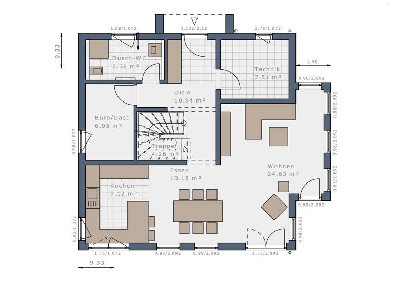Einfamilienhaus zum Kauf provisionsfrei 658.377 € 5 Zimmer 145 m²<br/>Wohnfläche 341 m²<br/>Grundstück Bahlingen am Kaiserstuhl 79353