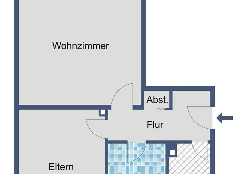Wohnung zur Miete 382 € 2 Zimmer 57,6 m² 2. Geschoss Unteres Bachfeld 7 Melsungen 34212