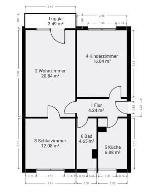 Wohnung zur Miete 695 € 3 Zimmer 66,5 m²<br/>Wohnfläche EG<br/>Geschoss ab sofort<br/>Verfügbarkeit Robert-Blum-Straße 22 Coswig 01640