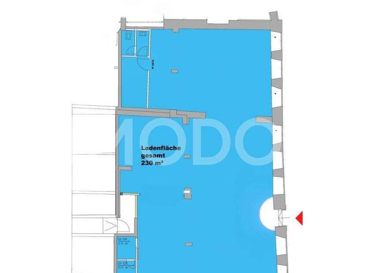 Laden zur Miete 230 m² Verkaufsfläche teilbar ab 75 m² Fischerstraße 21 Kempten 87435