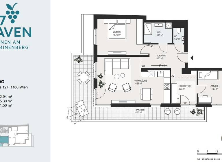 Wohnung zum Kauf - Erstbezug 799.000 € 3 Zimmer 82,9 m² EG Wien 1160