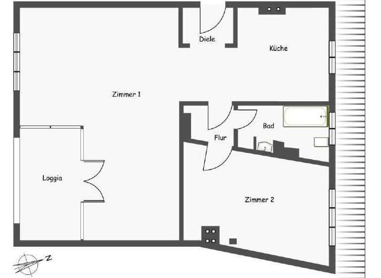 Wohnung zum Kauf 531.250 € 2 Zimmer 84,6 m² 5. Geschoss Paul-Lincke-Ufer 38 Kreuzberg Berlin 10999