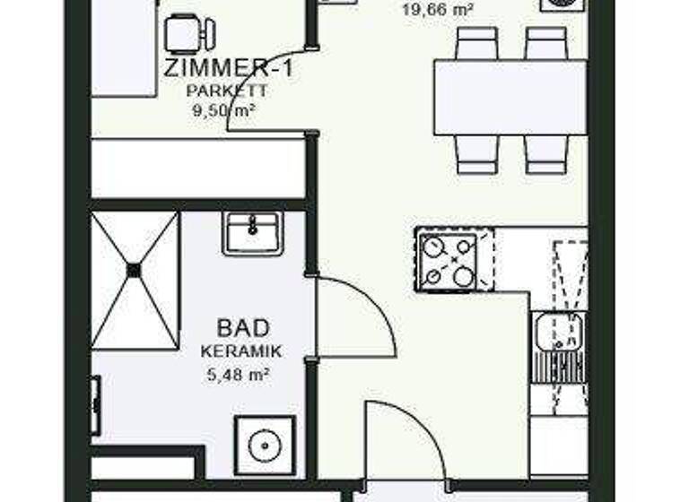 Wohnung zur Miete - Erstbezug 614 € 3 Zimmer 54,9 m² EG frei ab 01.06.2026 Fröhlichgasse 23-35 Jakomini Graz 8010